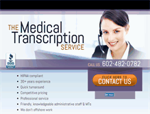 Tablet Screenshot of med-transcript.com